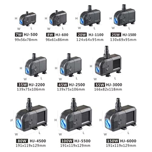 Image of VAYINATO HJ Series Aquarium Submersible Pump for Fountain (HJ-1100 | 20W | 900L /H | Lifts 1.5M)