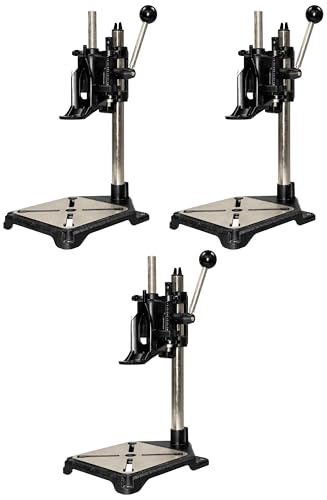 Image of Milescraft 1097 ToolStand - Variable Speed Drill Press Stand (compatible with Dremel). Rotary Tool Not Included, Black Large (Pack of 3)