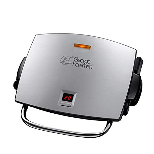 George Foreman Grill & Melt Family - Parrilla Eléctrica (Plancha Grill de 1550 W, Acero Inox, Gris) - ref. 14525-56 Cover