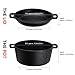 Overmont Olla Holandesa 4.73 L/ 5 Quart Cacerola de Hierro Fundido Tapa...