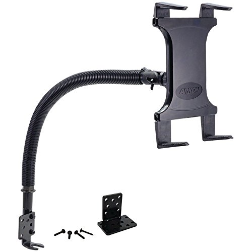 Arkon Mounts - Tablet Stand Holder | Tablet Holder for Car or Truck | 18-inch Gooseneck | Adjustable Viewing Angle | Easy Installation Process | Fits iPad and Galaxy | Suitable for 7' to 18.4