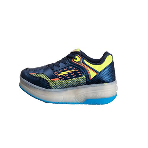 Tênis de Rodinhas Infantil SapatoFran com Led´s (36, AZUL-MARINHO)