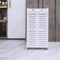 Meuble de Rangement pour Toilettes, Placard, Étagère Réglable, Pieds