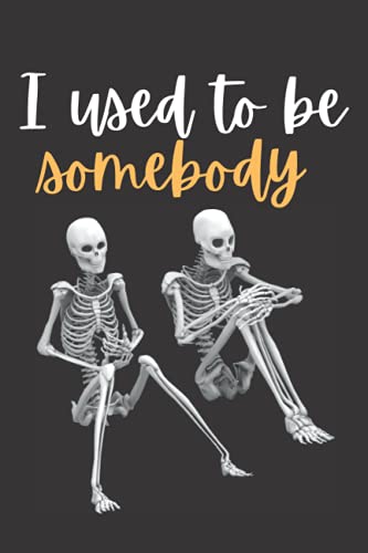 I used to be somebody - skeleton funny Halloween gifts Notebook, Lined Journal, Composition Notebook : 6x9 in 120 pages, Nice cover, Halloween, New ... gift: I used to be somebody - skeleton