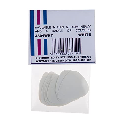 Picato Lot de 12 médiators fins Blanc - Les Beatles, Paul McCartney, John Lennon, RIngo Starr, George Harrison Picato Lot de 12 médiators fins Blanc – Image 4