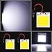 Grandview COB 10-Pack 48-SMD DC12V LED Panel Dome Lamp Auto Car Interior Reading Plate Light Roof Ceiling Interior Wired Lamp With 10x BA9S T10 Festoon Adapters