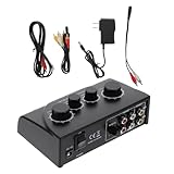 GALPADA Professional Karaoke Mixer Voice Enhancement with Dual Microphone Inputs and Low Noise for Families