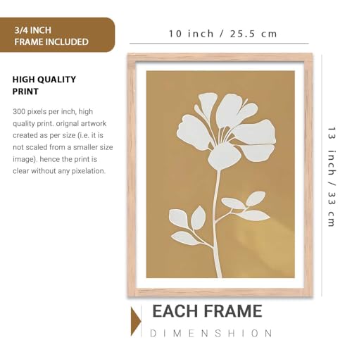 Image of kotart Boho Art Home Decoration Painting | Paintings With Frame For Living Room Bed Room Hotel Wall Decor Digital Reprint Set of 3 (10X13 inch)