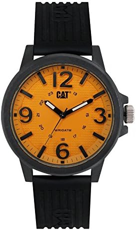 CAT Groovy Men Watch, 44.5 mm case, Polycarbonate case, Silicone Strap