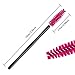 100PCS Disposable Eyelash Mascara Brushes for Eye Lashes Extension Eyebrow and Makeup(Rose)