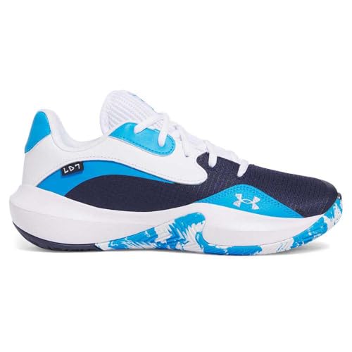 Under Armour UA Lockdown 7 Low Zapatillas de Baloncesto, Unisex Adulto, Midnight Navy Electric Blue White, 47 EU