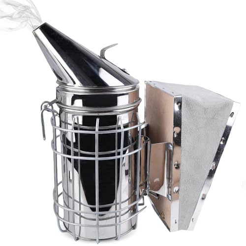 Fumeur de ruche en acier inoxydable haut de gamme pour ruchers