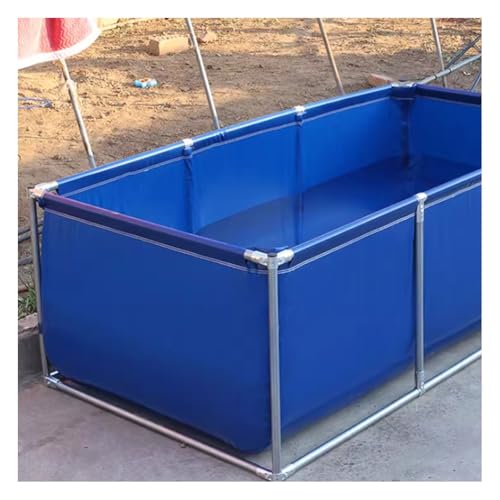 Bassin d'aquaculture temporaire hors sol réservoir à poissons durable avec vanne de vidange