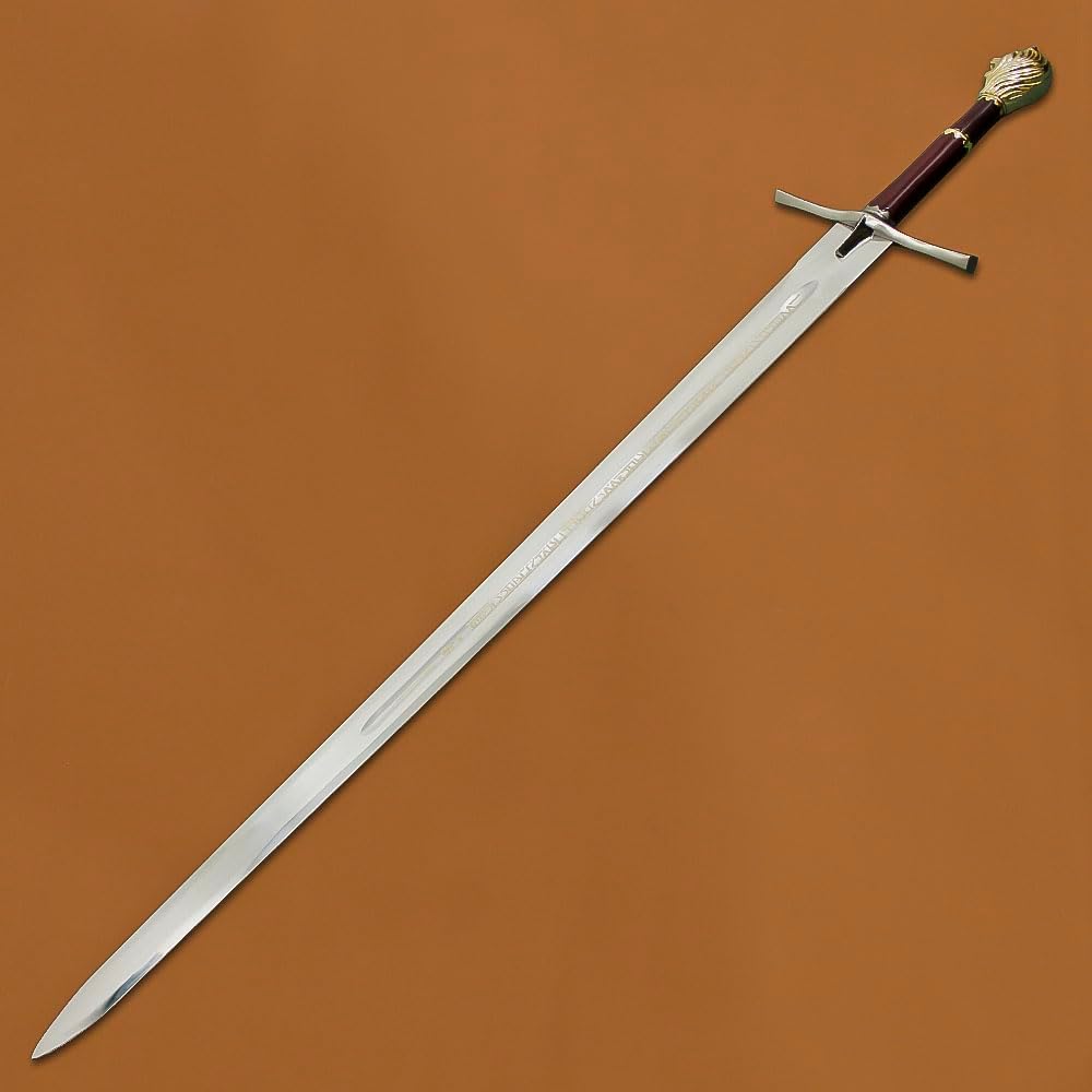 Handmade Chronicles of Narnia Prince Sword Replica Gold King Peter's Sword Rhindon Narnia