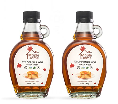 Image of Maple Home 100% Pure Maple Syrup Grade A | Vegan | Light And Delicate | No Additives, No Added Colours (500G), Liquid