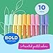 SAKURA Gelly Roll Moonlight 10 Pastel & Opaque Gel Pens - Bold Point Ink Pen for Journaling, Art, Calligraphy, or Drawing - Assorted Pastel Ink - Bold Line - 10 Pack