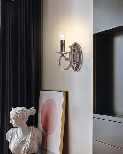 Aplique de pared LED vintage de 5W estilo retro con bombilla E14 para pasillos y salones 6
