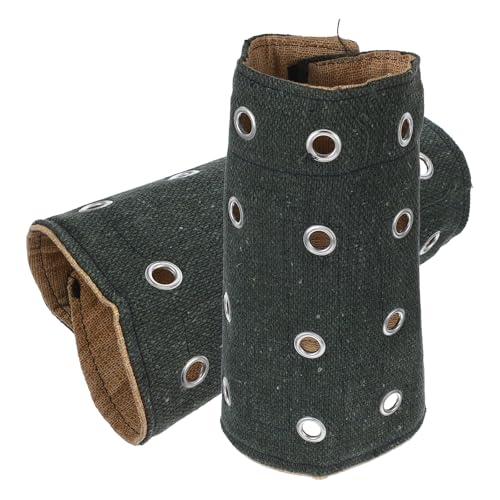 NIYANGLE Cubierta para Protección de Muñeca Resistente a Cortes Refuerzo de Acero y Lona Negra en Diversos Escenarios Laborales