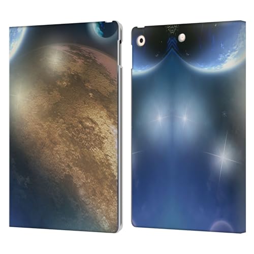 Étui portefeuille iPad 10.2 Simone Gatterwe en cuir motif Planètes