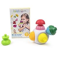 Lalaboom Mini Cube and Beads Kids Activity Toy 9-Pieces