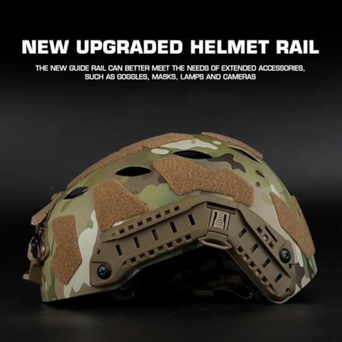 Casque militaire intégré Fast ultra léger avec ventilation pour jeu CS