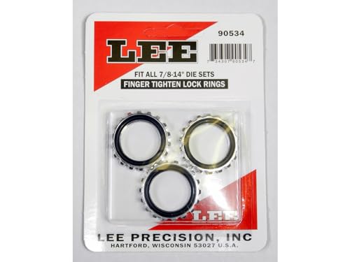 Valido per tutte le marche Lee Precision 90534 Lock Ring (Set da 3), Multicolore, Taglia Unica