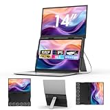 KEFEYA Monitor Portátil 14 Pulg Ultra-Ligero FHD 1080P IPS para PC 13-17.3