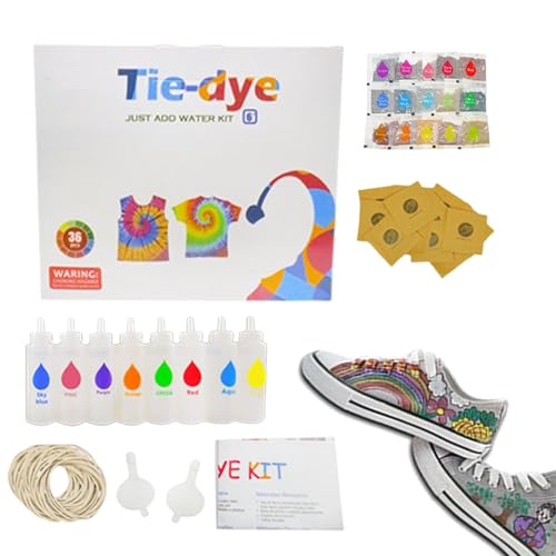 Spray Tie Dye Kit, Fabric Paint Set, Crafting Art Supplies, Easy Spray Application, Vibrant Color Selection, Ideal para Towels, Clothing, Escarvas, Socks, Hats, School, Home, Outdoor