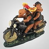 Lipco 18352 Moose Motorcycle Rider Couple Figurine