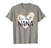 Tee Ball Nana Leopard Print Heart Ball Mom Mother's Day T-Shirt