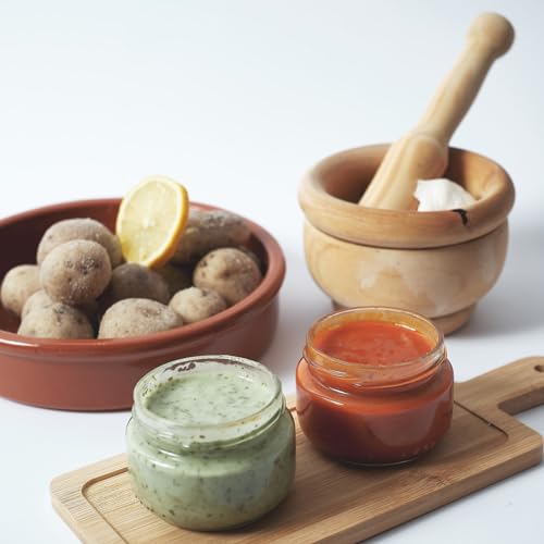 Argodey Fortaleza Pack Mojo Rojo und Mojo Verde Kanarische Soße (2 x 120g) – 2 Einzelgläser, Geschenkverpackung, Perfekte und Vielseitige Sauce zum Bestreichen von Brot, Toast, Arepas, Kartoffeln.