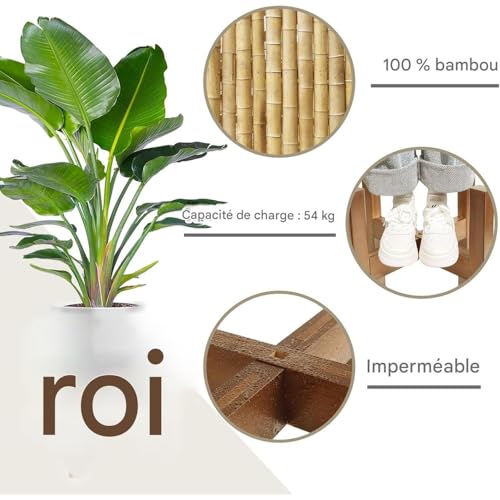 Présentoir à fleurs à largeur ajustable pour pot de fleurs et jardin - 8