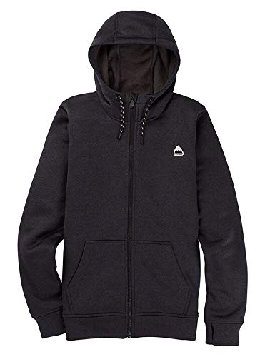 Burton Oak Full Zip Hoodie True Black Heather 1 SM