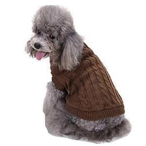 CHBORCHICEN Small Dog Sweaters Knitted Pet Cat Sweater Warm Dog Sweatshirt Dog Winter Clothes Kitten Puppy Sweater