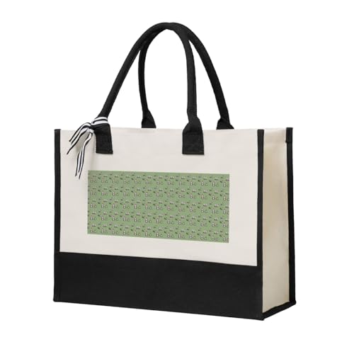 ZTPOWQA Bolsa de lona con estampado de ardilla roja para mujer, gran capacidad, para playa, viajes, oficina, compras