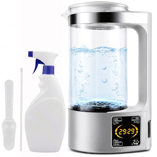 Huacmoet Hypochlorous Acid & Sodium Hypochlorous Solution Generator - Portable 2000ML Capacity Electrolyzed NaCl Water Solution Generator - Making Generate HClO Machine for Daily Cleaning