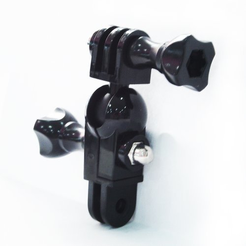 Ball Joint Mount For Gopro Handlebar, Helmet, 360 Degree Pivot/Swivel, Water Resistant, Flexible, Lightweight, Durable, Sturdy And Secure, Compatible With All Gopro Models And Most Action Cameras #TOP4