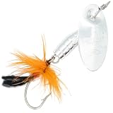 Panther Martin DLX. Dressed Single Hook Silver/Orange 1/8 oz Inline Spinner