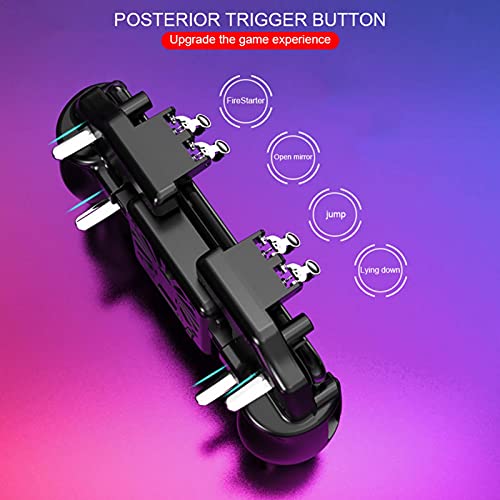 Cement Controle De Jogo Móvel Com Ventilador De Resfriamento 4 Gatilho 6 Operação De Dedo L1R1 L2R2