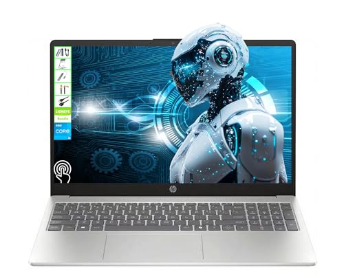 HP 15.6インチ タッチスクリーンビジネスノートパソコン 第13世代 Intel i3-1315U 64GB RAM 2TB SSD 薄型 軽量 終日バッテリー寿命 高速充電 WiFi 6 Copilot AI セキュア Windows 11 Pro