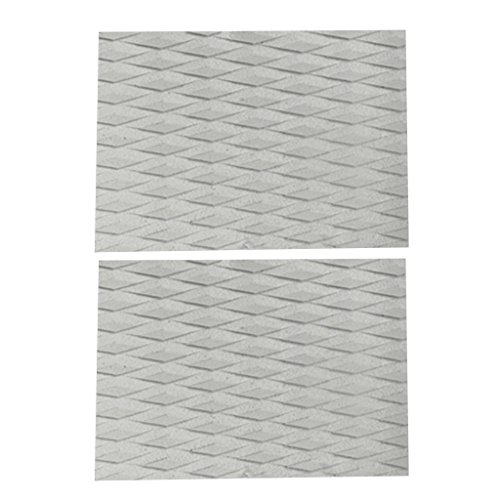 Fancyes 2 Pieces EVA Traction Pads Surf for, Grey
