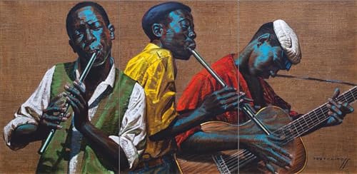 Toile Vladimir Tretchikoff Trois musiciens pour sublimer un salon contemporain