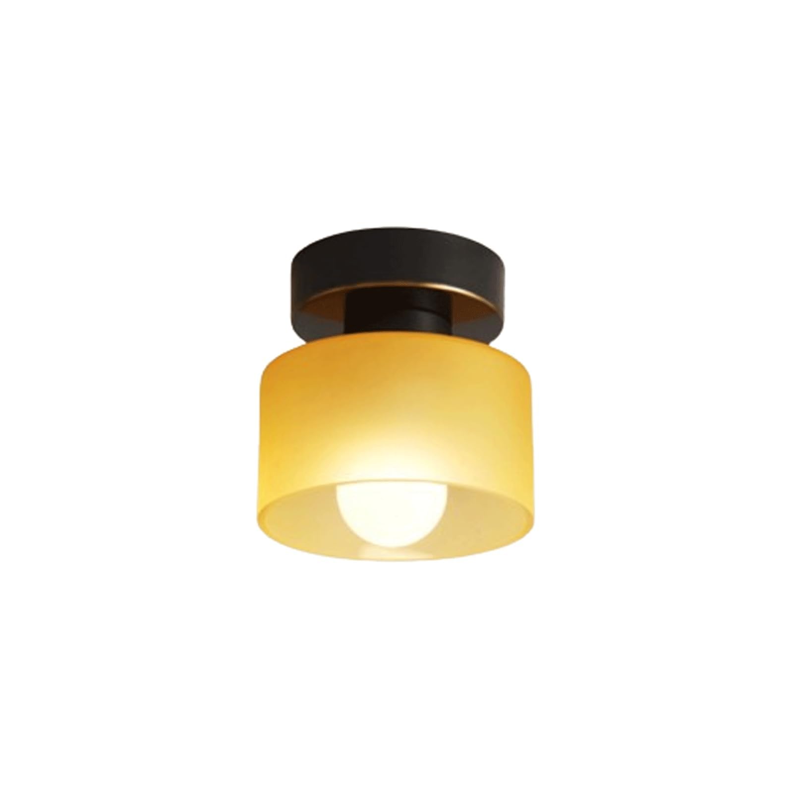 PLQWUJD Exquisite Chandelier Entryway Ceiling Light Fixture Brass Ceiling Lamp Close to Ceiling Light Chandelier with Glass Shade Flush Mount Lighting Fixtures