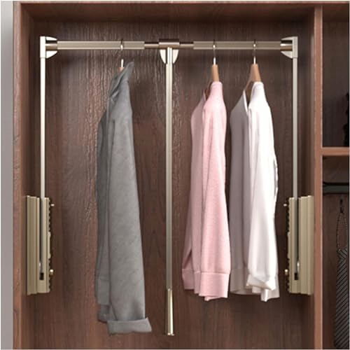 Tringles de garde-robe réglables pour optimiser les placards trop hauts