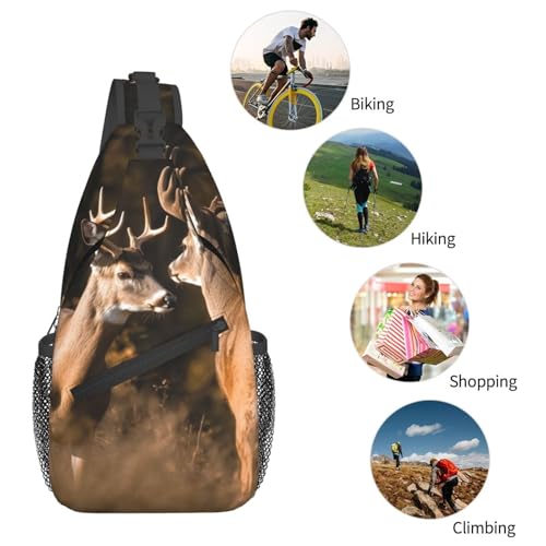 Bolso Cruzado para Hombre y Mujer Negro miniatura 6