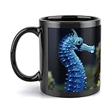 Matériau de la tasse à café : notre tasse imprimée hippocampe bleu est fabriquée en céramique de haute qualité, durable et a une surface lisse. Il peut être nettoyé au lave-vaisselle, mais le lavage à la main est recommandé.