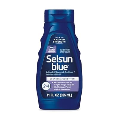 Selsun Blue 2-in-1 Antidandruff Shampoo & Conditioner, Maximum Strength 2-in-1 Treatment With Selenium Sulfide, 11 fl. oz.