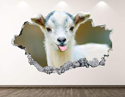 Vinilo Decorativo Baby Goat 55.88x35.56 cm miniatura 1