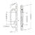MaxxGeek Sliding Patio Door Handle Set with Mortise Lock, Zinc Diecast, Offset Thumbturn, Fits 1-5/8" to 1-3/4" Door Thick, 3-15/16" Hole Spacing, Non-Handed, White