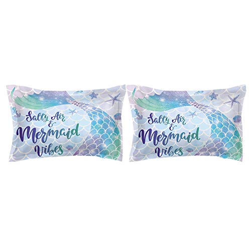 MUSOLEI-Mermaid-Girl-Fitted-Sheet-Set-Twin-3D-Fantasy-Bedding-Set-2PCS-1-Deep-Pocket-Fitted-Sheet-with-1-Pillowcases-Wrinkle-Free-Cozy-Microfiber05Twin 418Fo0hf30L